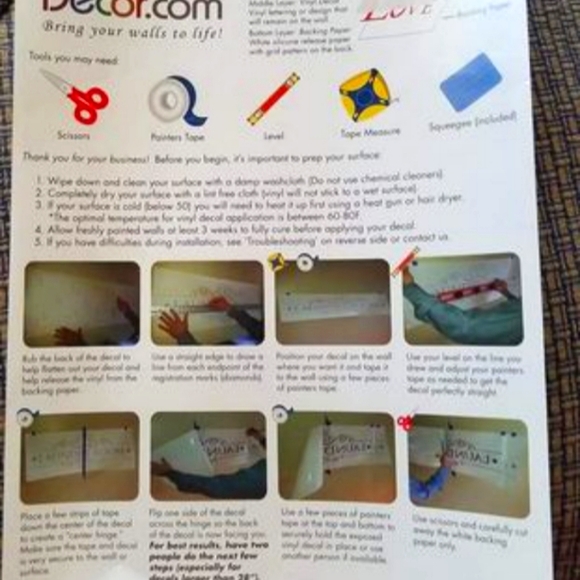 Wall Decal 16"x36" - Picture 2 of 3